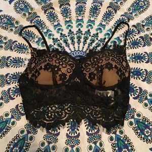 Black Lace Bralette Top