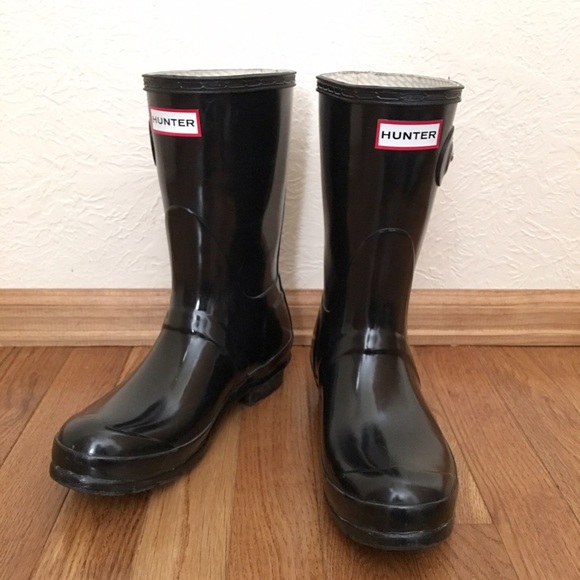 Hunter Shoes - Clean Out Sale! 🎉Black Gloss Hunter Boots