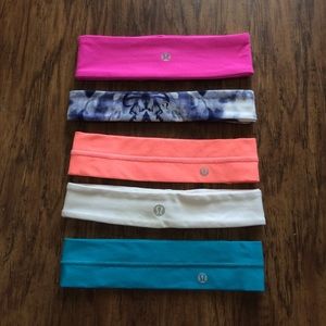 Assortment of Lululemon headbands
