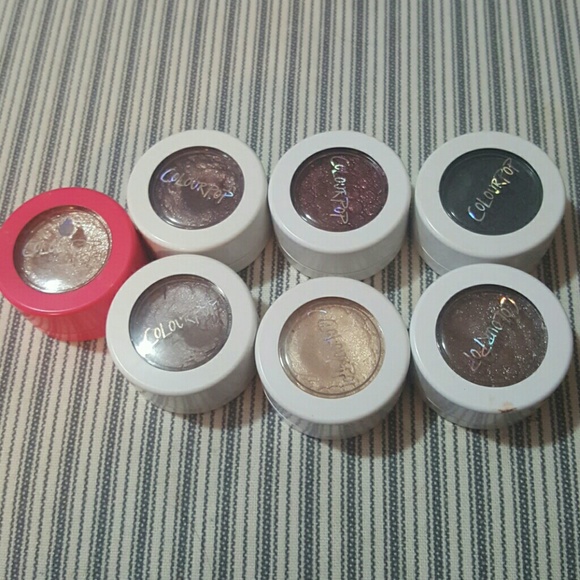 Lot of 7 Colourpop Super Shock Shadows