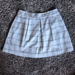Loft plaid gray office skirt