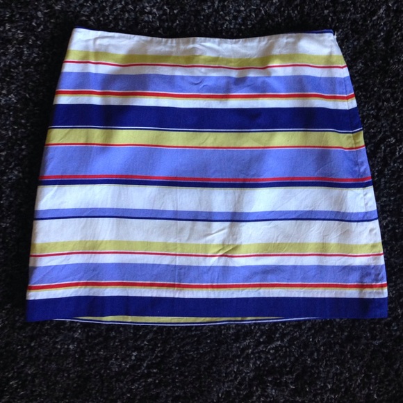 Striped office skirt