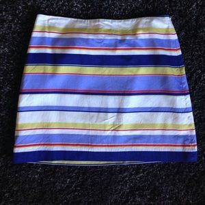 Striped office skirt