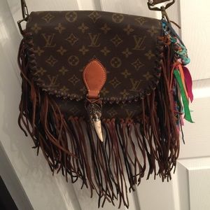 Louis Vuitton vintage fringe cross body.