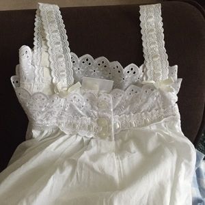 Vintage Style Nightgown- 100% Cotton