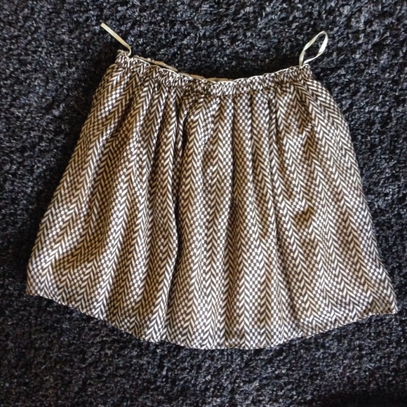 Anthropologie chevron skirt