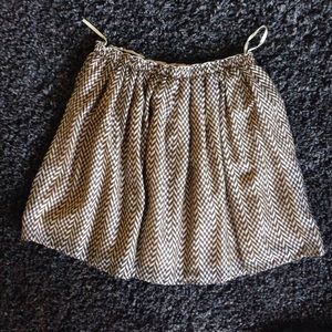 Anthropologie chevron skirt