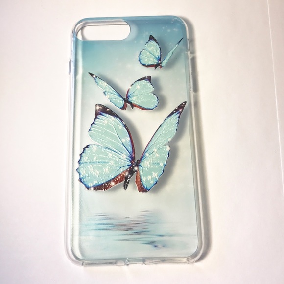 Accessories - Cute iphone 7plus butterfly pattern phone case new