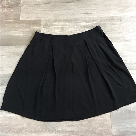 Eileen Fisher Black silk skirt