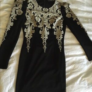 Black and Gold Party Dress