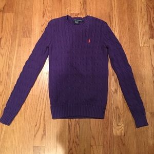 Classic Ralph Lauren cable knit sweater