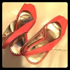 Coral amazing heels from Bebe