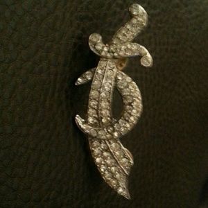 Vintage Scimitar Masonic Sword & Crescent Moon Pin