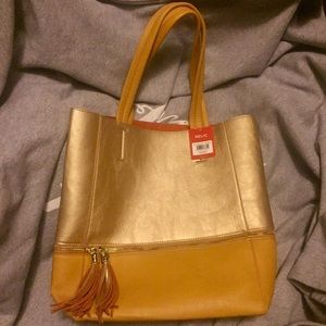 Gold and Mustard Relic Tote Bag