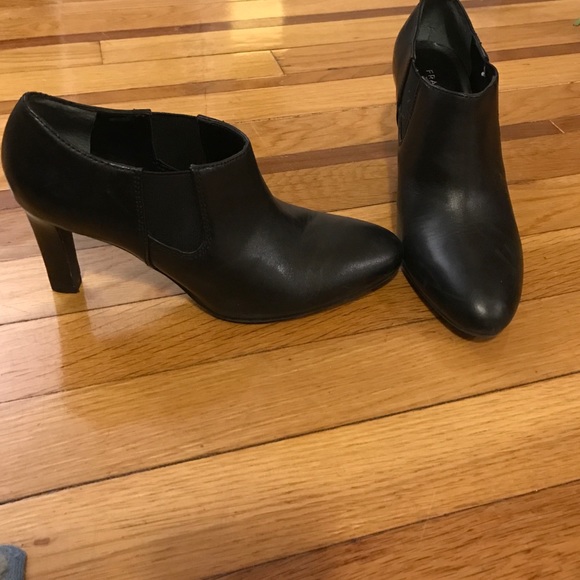 Franco Sarto black booties 6.5. Only worn once!!