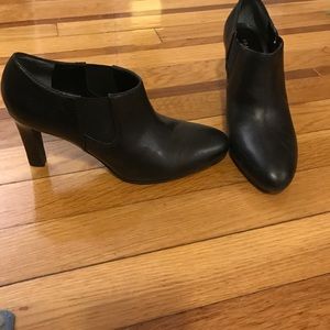 Franco Sarto black booties 6.5. Only worn once!!