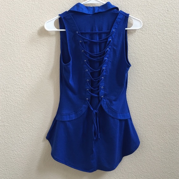 Macy's Tops - Brand new cobalt blue top NWOT
