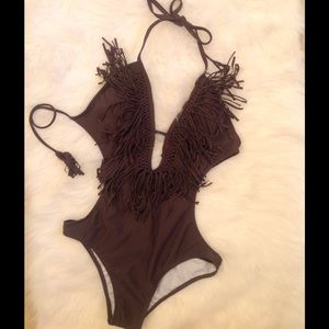 RVCA Dark Gray Monokini