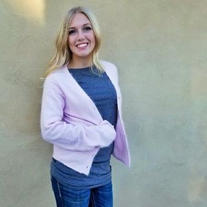 J. Crew Angora Sweater Patel Pink