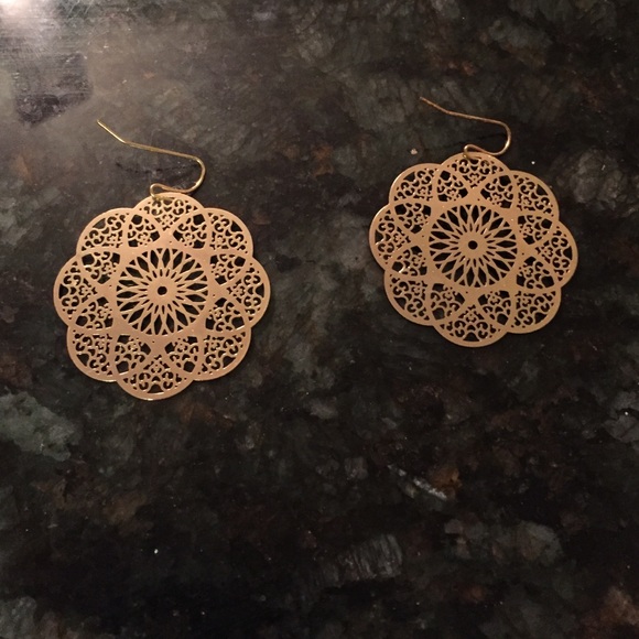 Gold statement boutique earrings