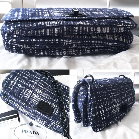 NWT Prada Tela Tweed Shoulder Bag - Picture 2 of 4