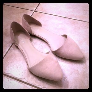 Cream Suede Flats by Aldo