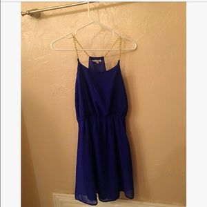 Royal blue dress