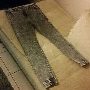 Acid wash joggers