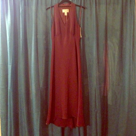 Burgundy formal dress