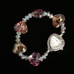 Heart bracelet watch
