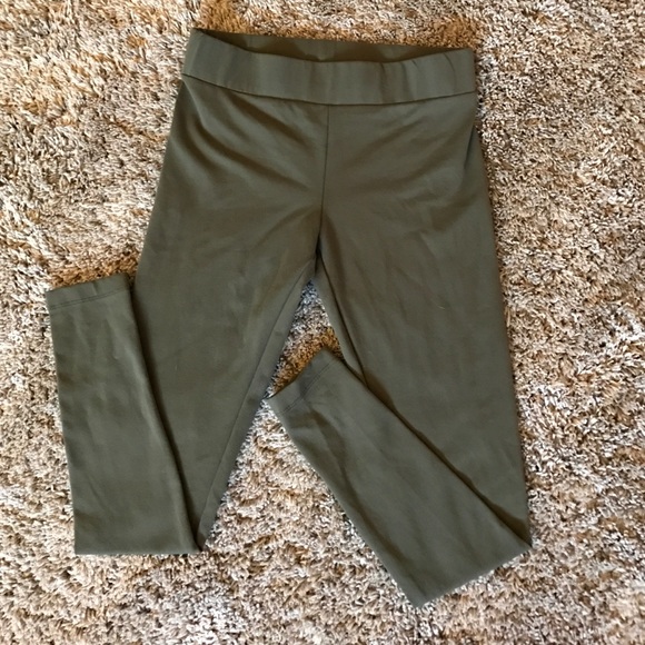 Thick Olive Green Leggings