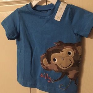 Silly Monkey 12 M Blue t-shirt First Impressions