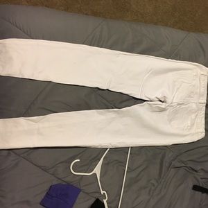 White skin tight skinny jeans