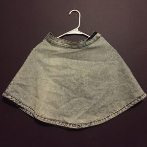 Acid Wash Mini Skirt