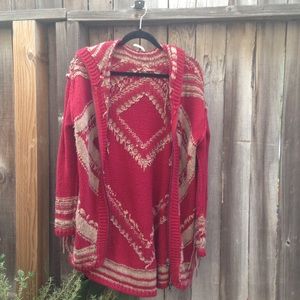 Show Me The Way zip fringe cardigan