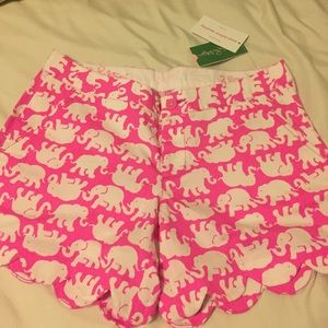 Lilly Pulitzer Tusk In Sun pink buttercup shorts