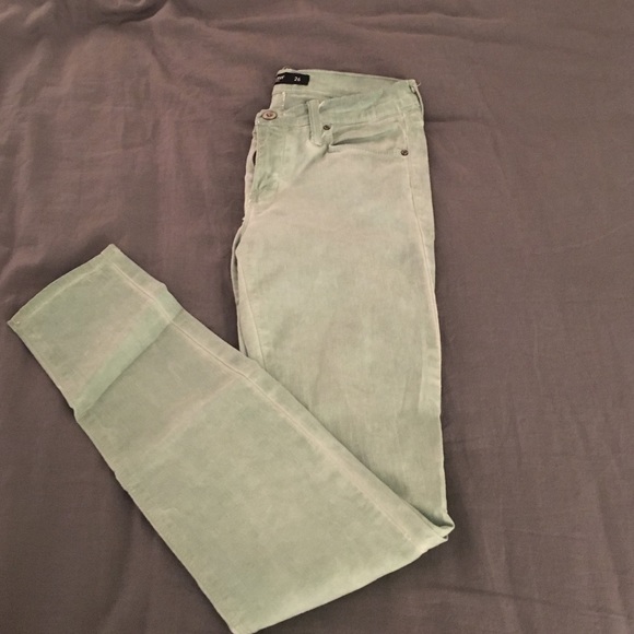 Mint green jeans
