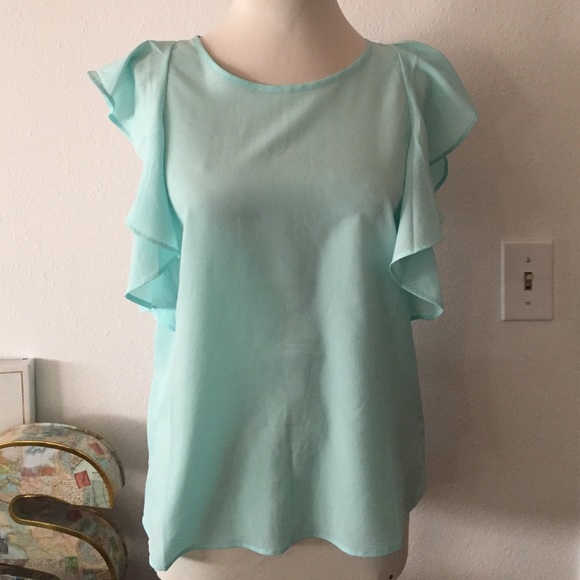 Teal blouse
