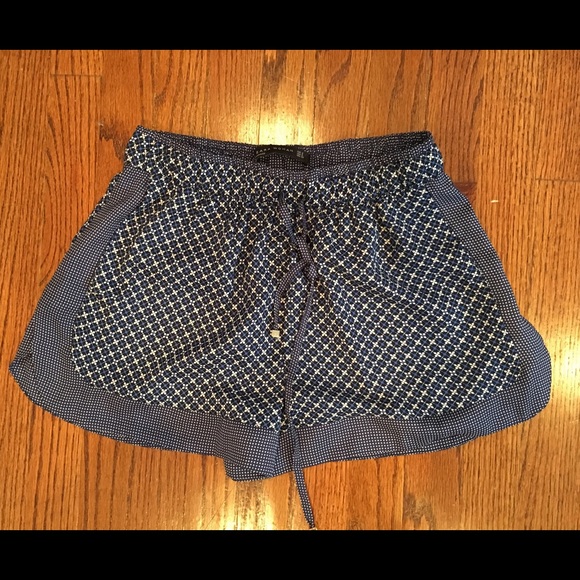 zara silk shorts