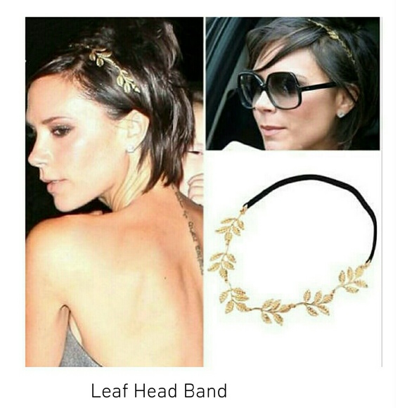 Urban Outfitters Accessories - NEW Gold Leaf Headband Crown Headpiece