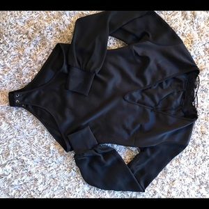 Forever 21 Long sleeve body suit w/ deep neckline
