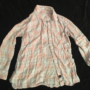 Button up long sleeve plaid