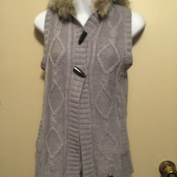 US.Polo Assn. Jackets & Blazers - U.S. Polo Assn. Fur Trim Hooded & sweater vest