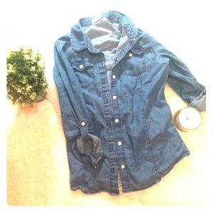 Rustic denim shirt