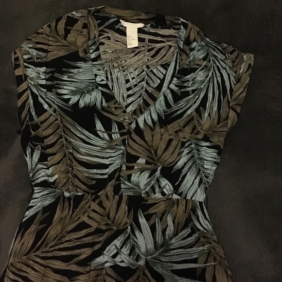 H&M palm leaf maxi