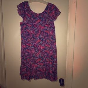 Ruffled Dress in Vibrant Paisley