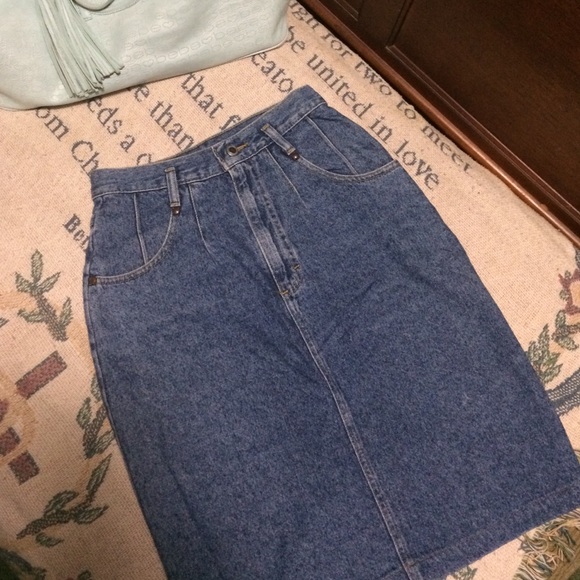 VINTAGE:💫Lee High waisted pencil skirt - Picture 4 of 4