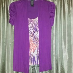 Purple 2fer shirt