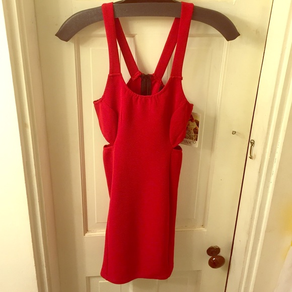 MINKPINK red side cutout body con