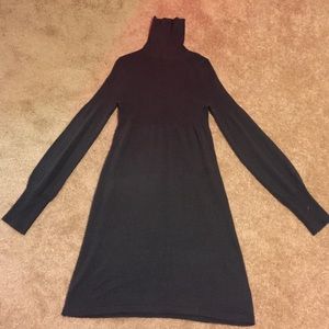Women's turtle neck sweater dress